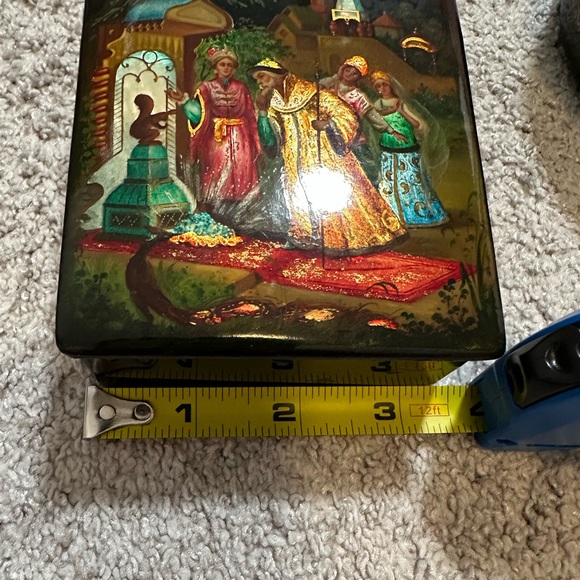 2 Vintage wooden lacquer - Picture 2 of 5